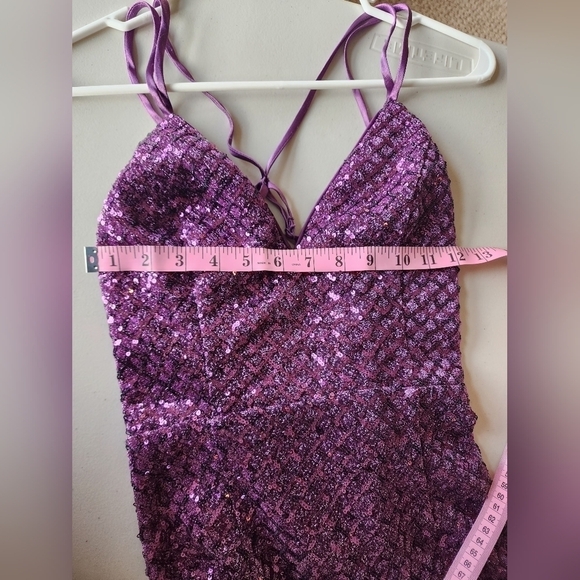 Maniju Women's Purple Sequin Formal Dress Size S. - Picture 6 of 7